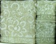 Комплект полотенец Амели зеленый 70х140-1шт., 34х75-2шт.