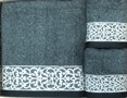 Комплект полотенец Дамаск серый 70х140-1шт., 34х75-2шт.